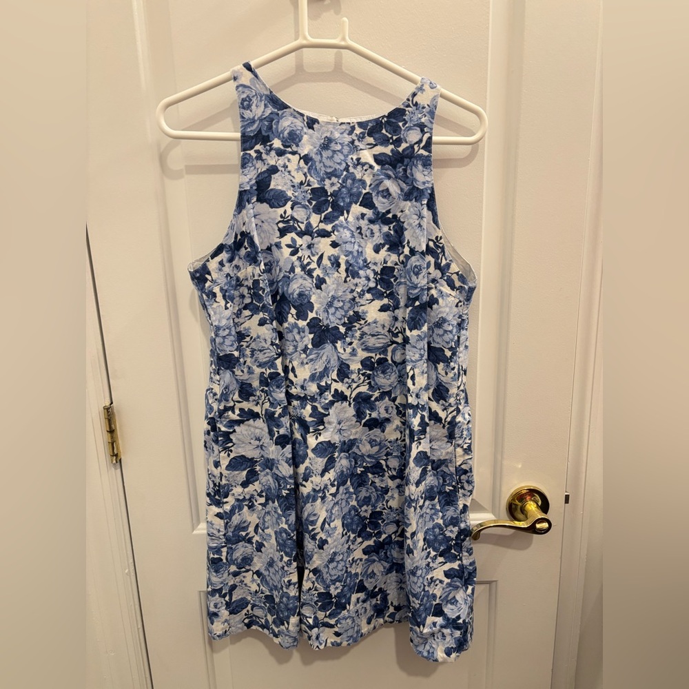 Abercrombie & Fitch Blue and White Floral Mini Dress